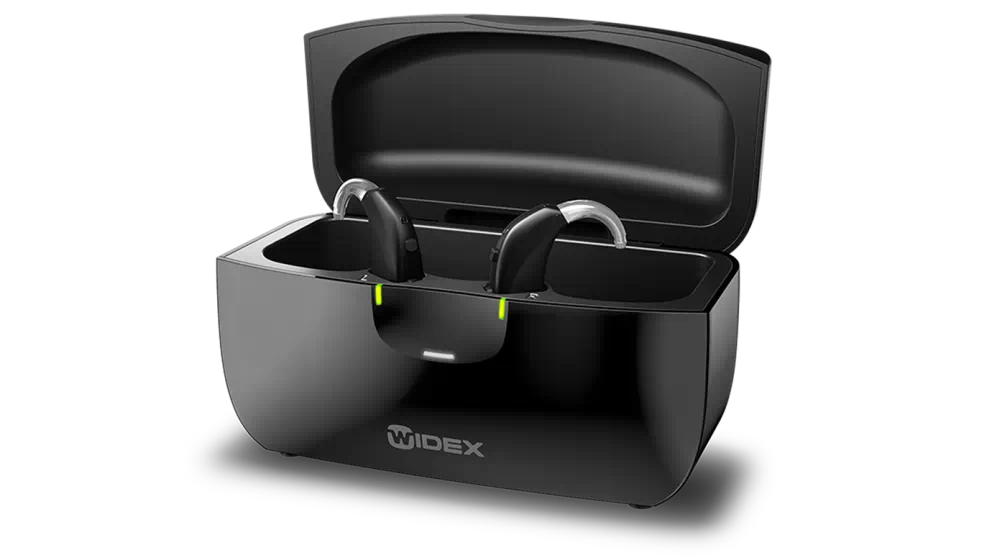 Widex Charge n Clean Charger for Moment BTE R D – Atkins Hearing